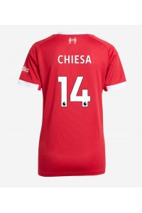 Liverpool Federico Chiesa #14 Fotballdrakt Hjemme Klær Dame 2025-26 Korte ermer